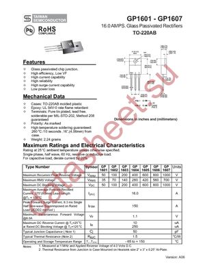 GP1603 datasheet  